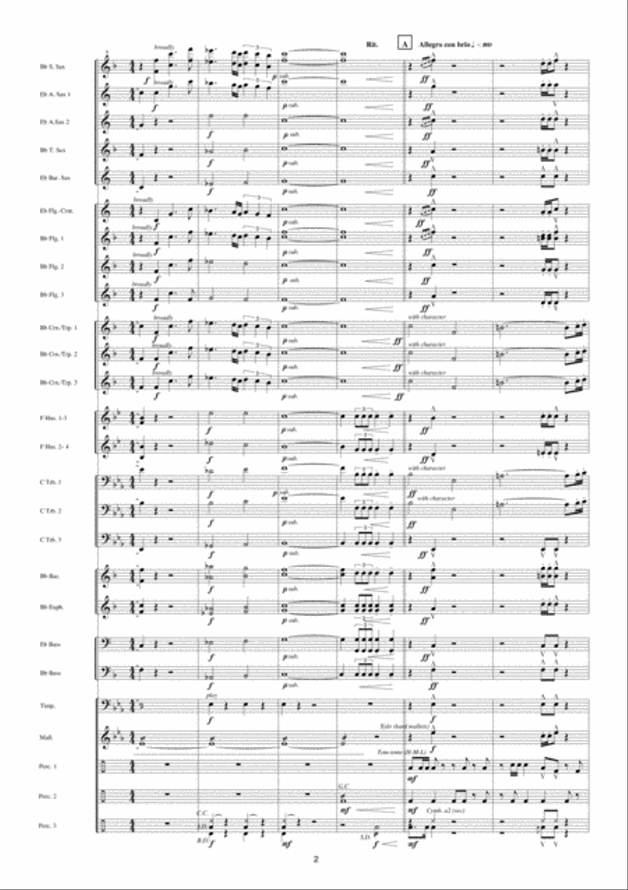 Back To The Future Fanfare Band scores gallery preview page 3