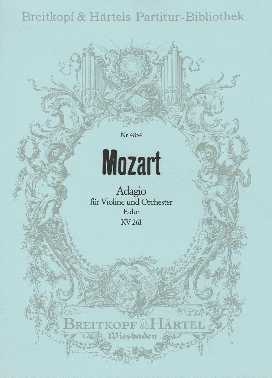 Adagio in E major K. 261 Adagio in E major K. 261 Orchestra scores gallery preview page 1