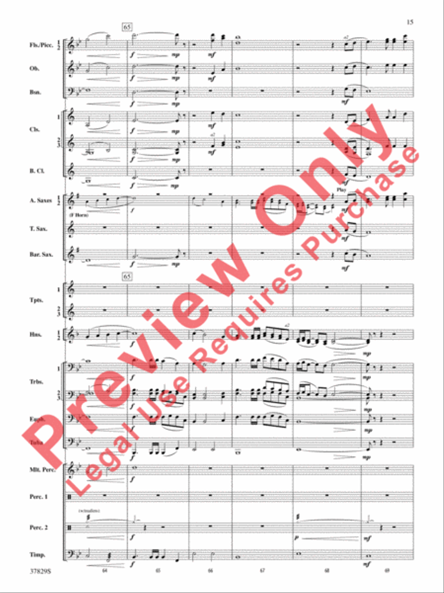 Vertigo Concert Band scores gallery preview page 16