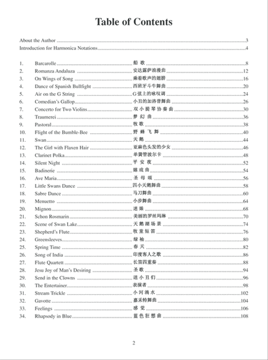 Recital Pieces for Chromatic Harmonica Harmonica scores gallery preview page 3