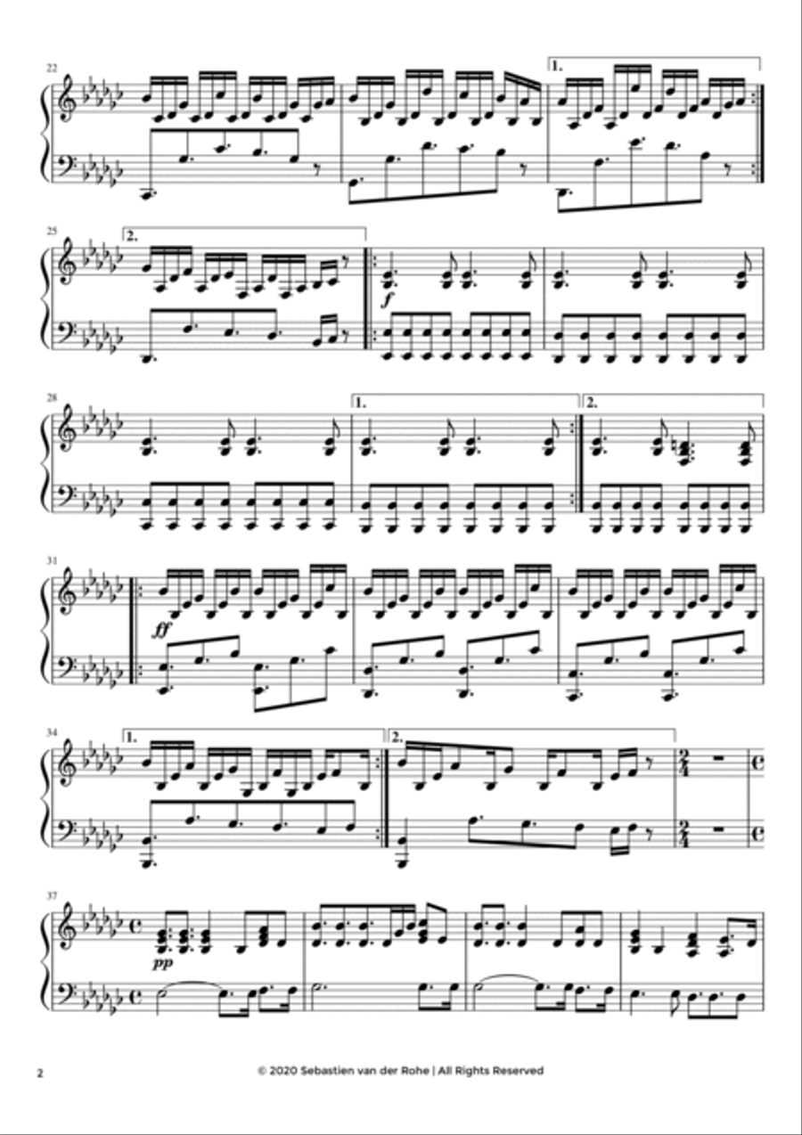 Soul (Human - Part II) Piano Solo scores gallery preview page 2
