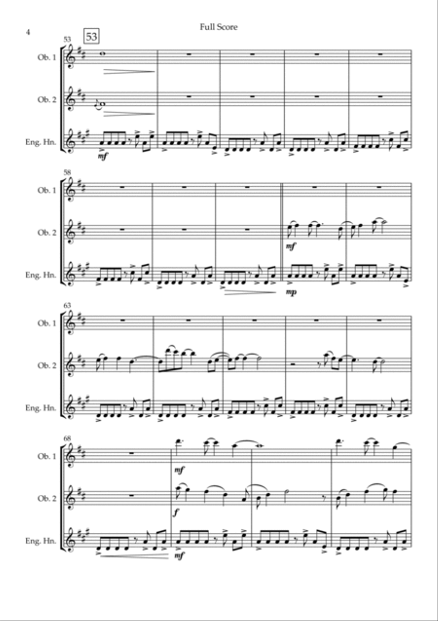 Without You Woodwind Trio scores gallery preview page 4