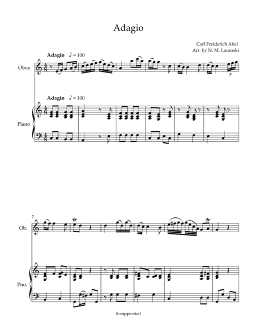 Adagio Piano scores gallery preview page 2