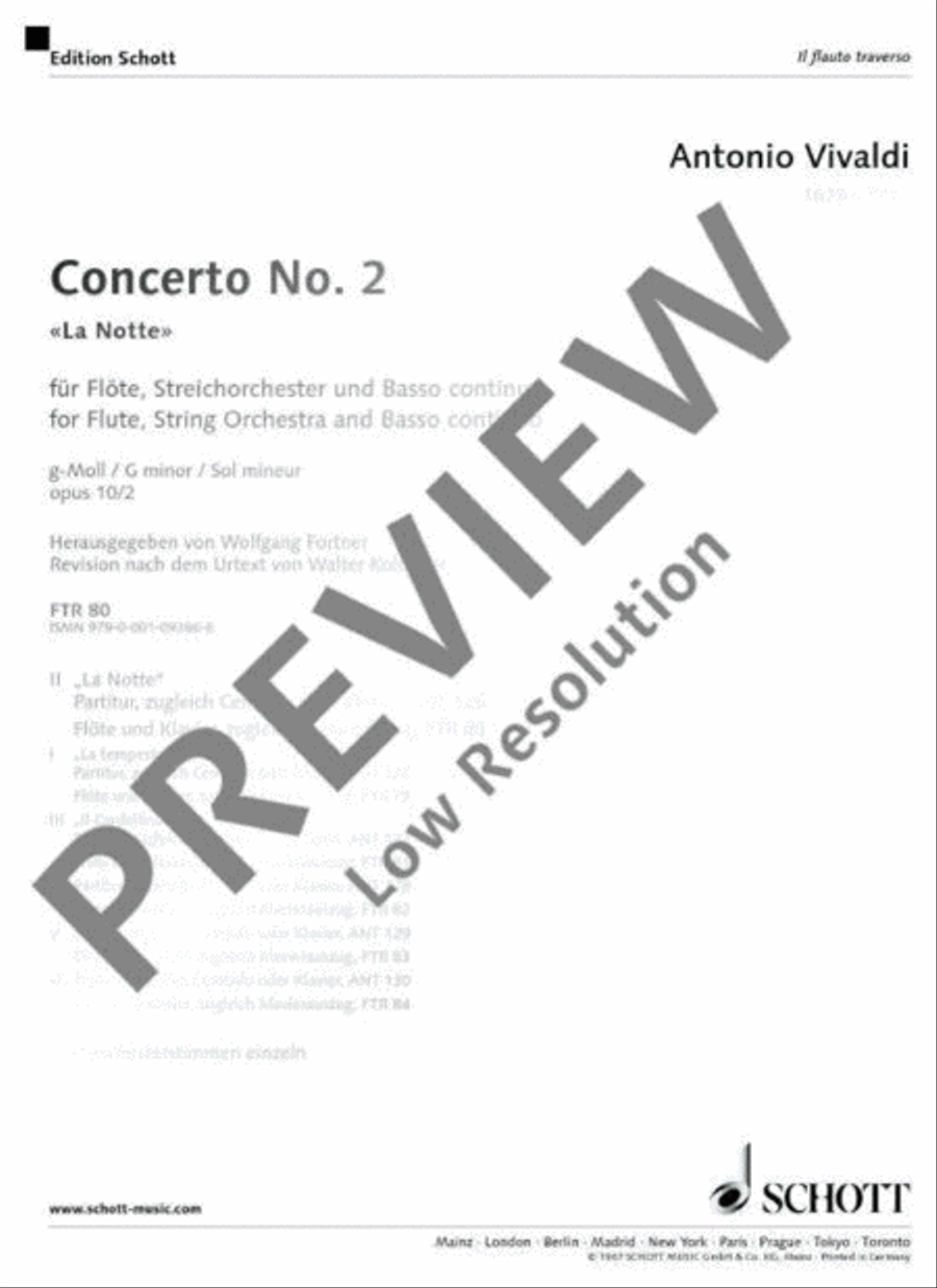 Concerto No. 2 G minor Flute scores gallery preview page 2