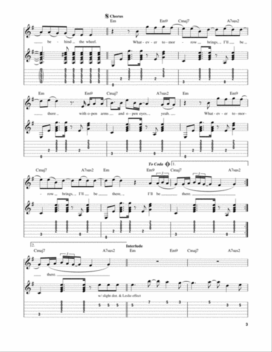 Drive Drive Acoustic Guitar scores gallery preview page 3