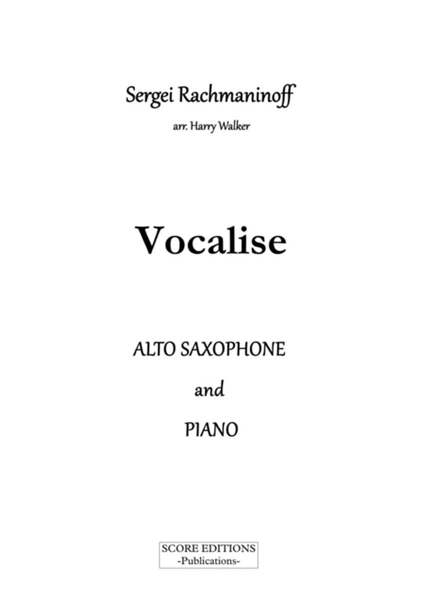 Vocalise (Rachmaninoff) for Alto Saxophone and Piano image number null