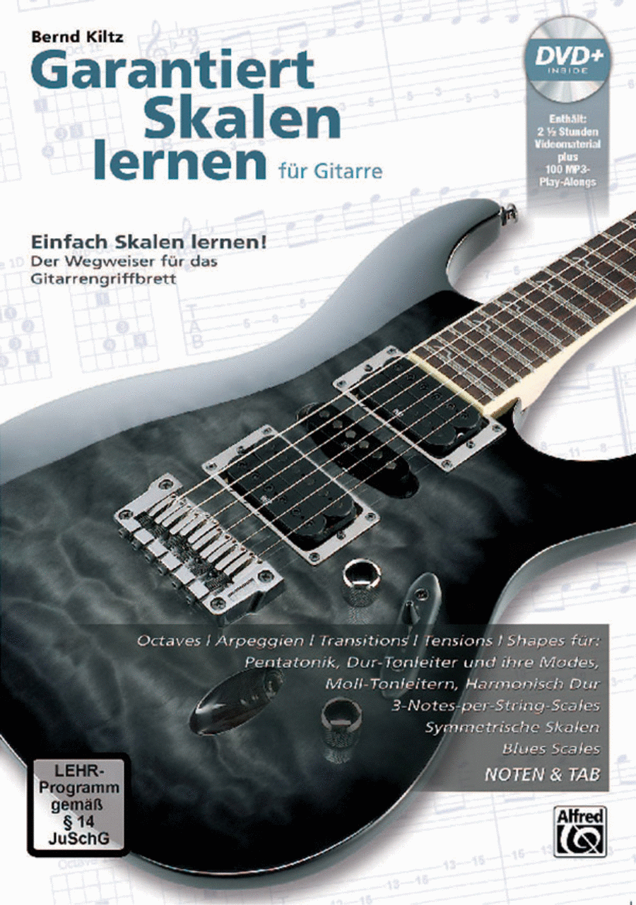 Garantiert Skalen Lernen für Gitarre [Guaranteed Learn Scales for Guitar] Guitar scores gallery preview page 1