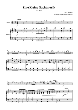 Eine Kleine Nachtmusik (for solo violin with piano accompaniment)