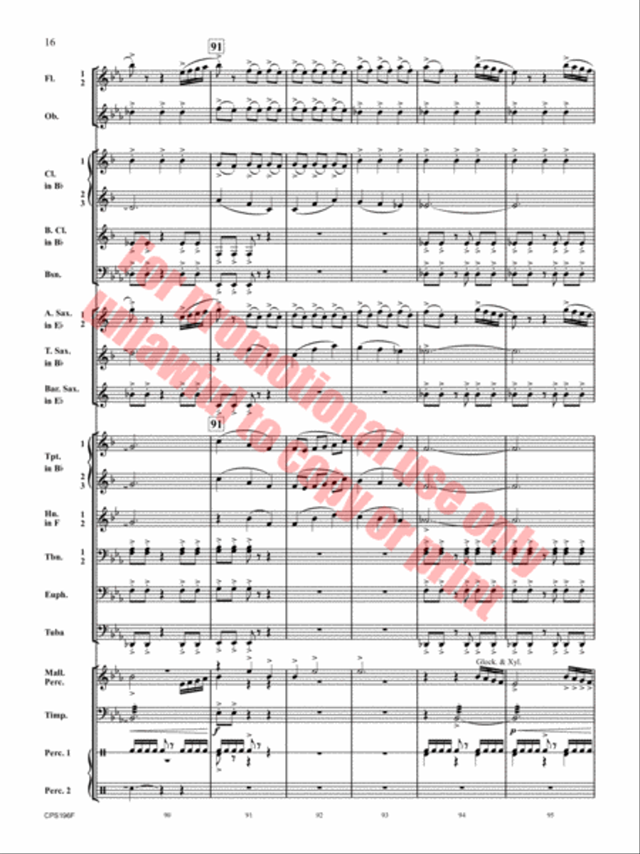 If I Could Fly Concert Band scores gallery preview page 17