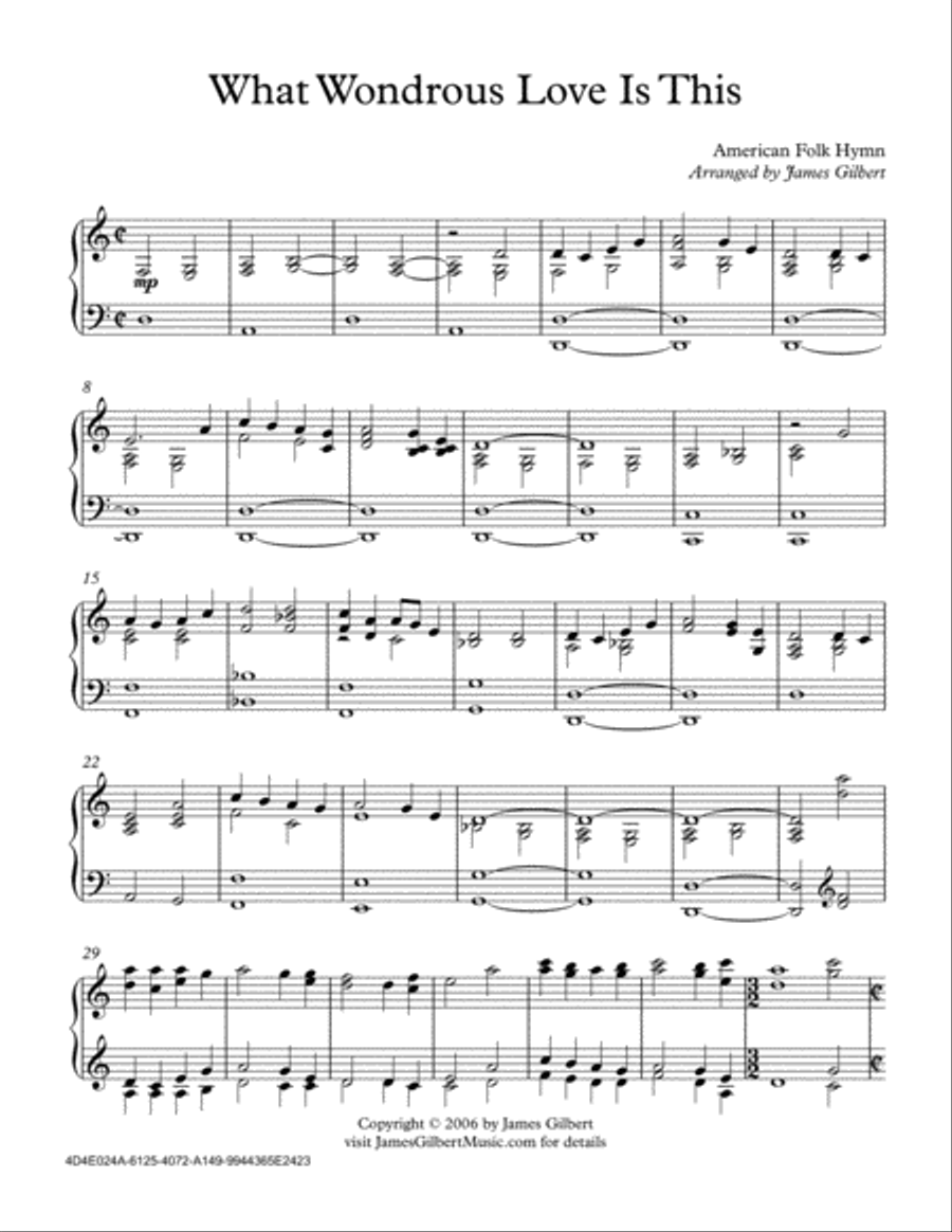 What Wondrous Love What Wondrous Love Piano Method scores gallery preview page 1