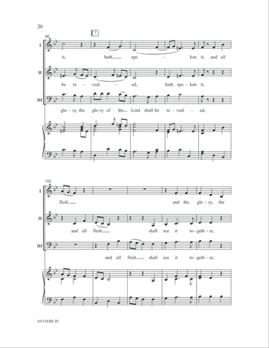 Messiah Messiah 3-Part scores gallery preview page 20