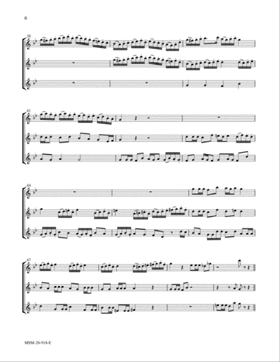 Savior of the Nations, Come Flute scores gallery preview page 6