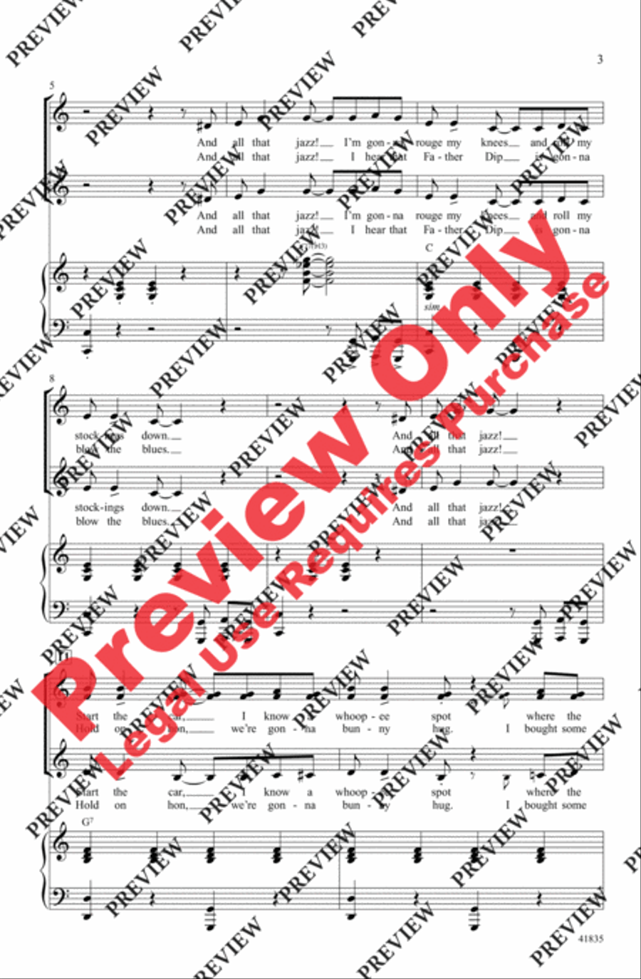 And All That Jazz Women's Choir scores gallery preview page 3