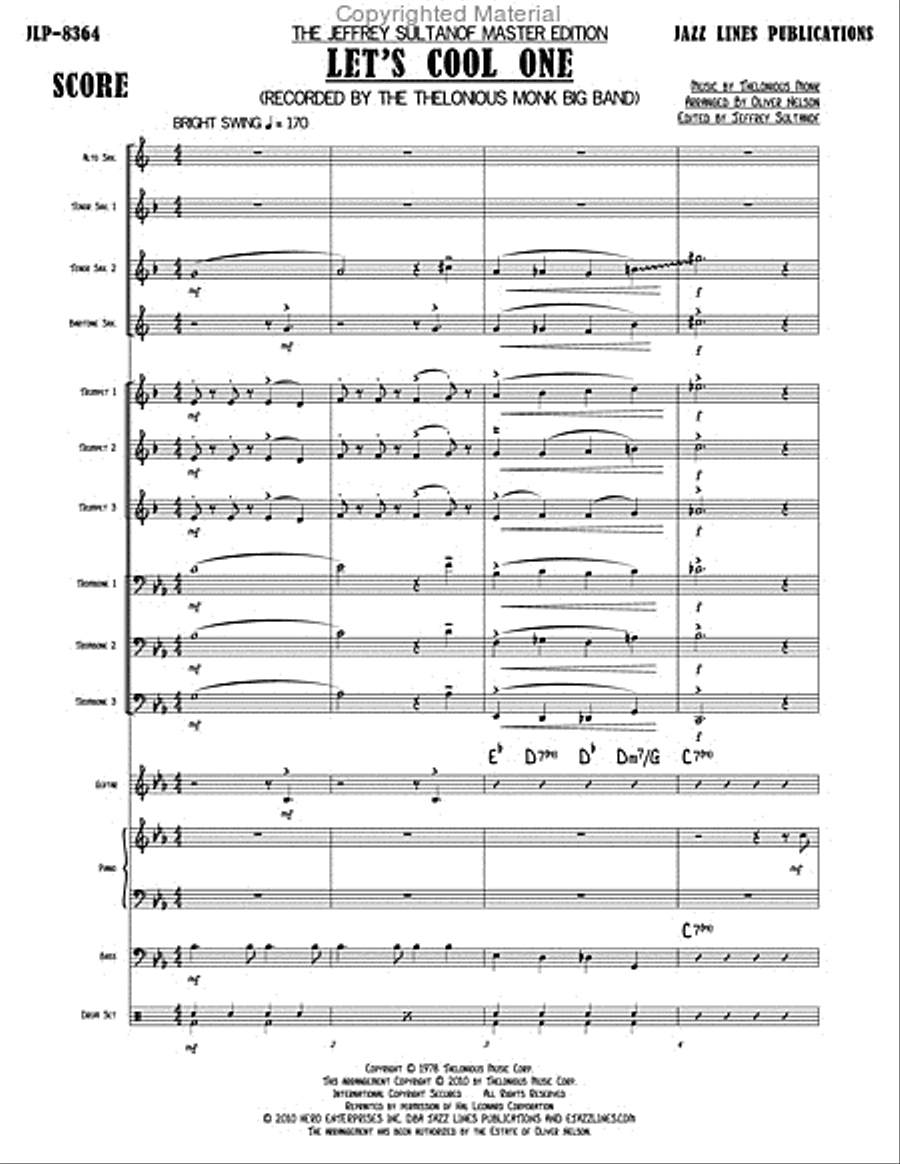 Let's Cool One Big Band scores gallery preview page 4