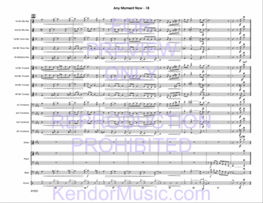 Any Moment Now Any Moment Now Jazz Ensemble scores gallery preview page 37