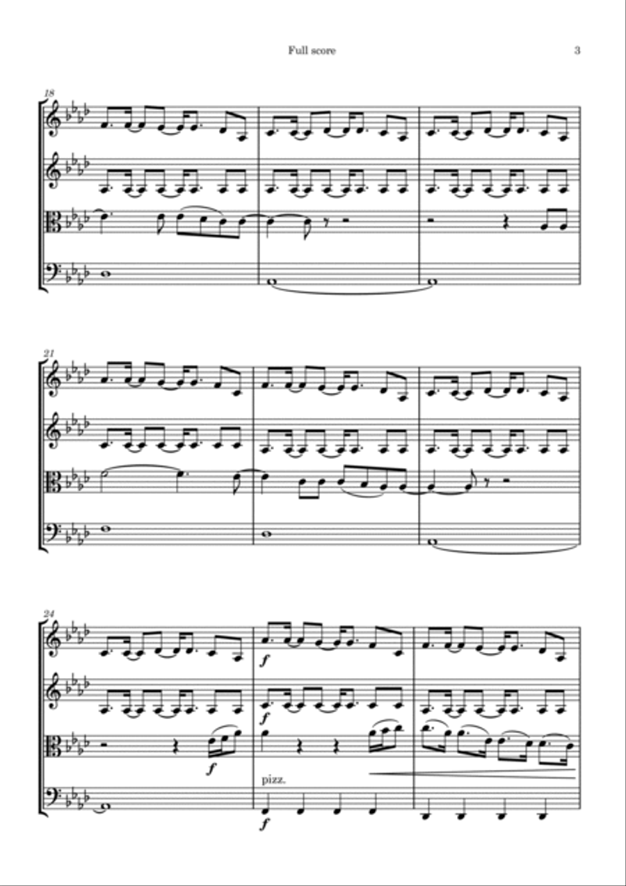 What About Us String Quartet scores gallery preview page 3