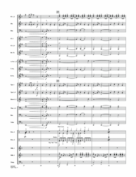 Fight Song - Conductor Score (Full Score)