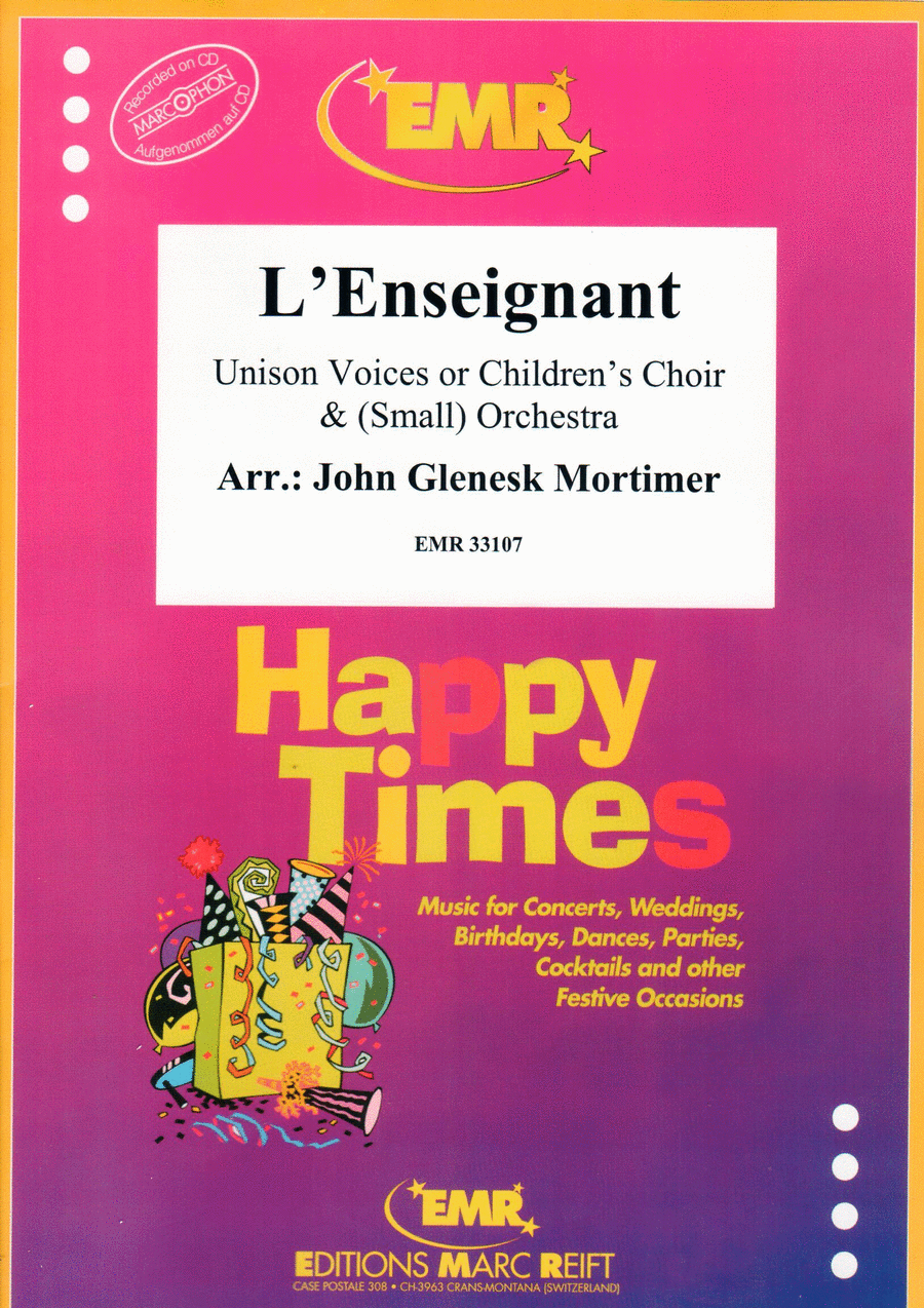 L'Enseignant L'Enseignant Unison Choir scores gallery preview page 1