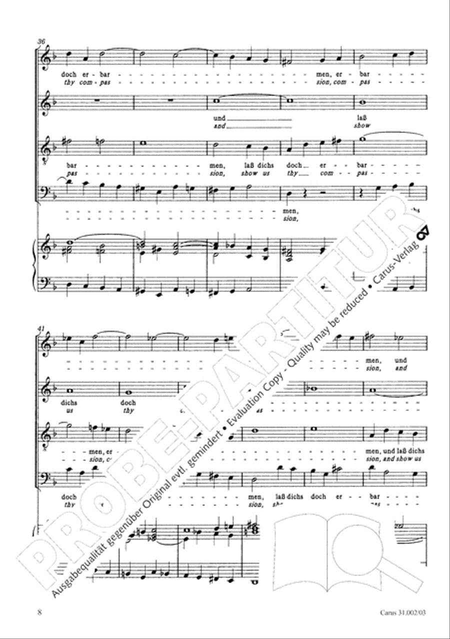 O God, from heaven look on us (Ach Gott, vom Himmel sieh darein) ATB scores gallery preview page 9