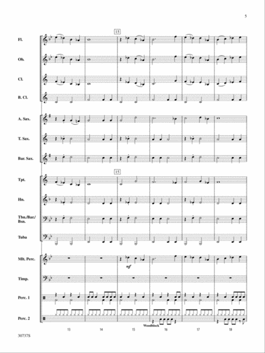 Quantum Mission: Score Quantum Mission: Score Concert Band scores gallery preview page 5