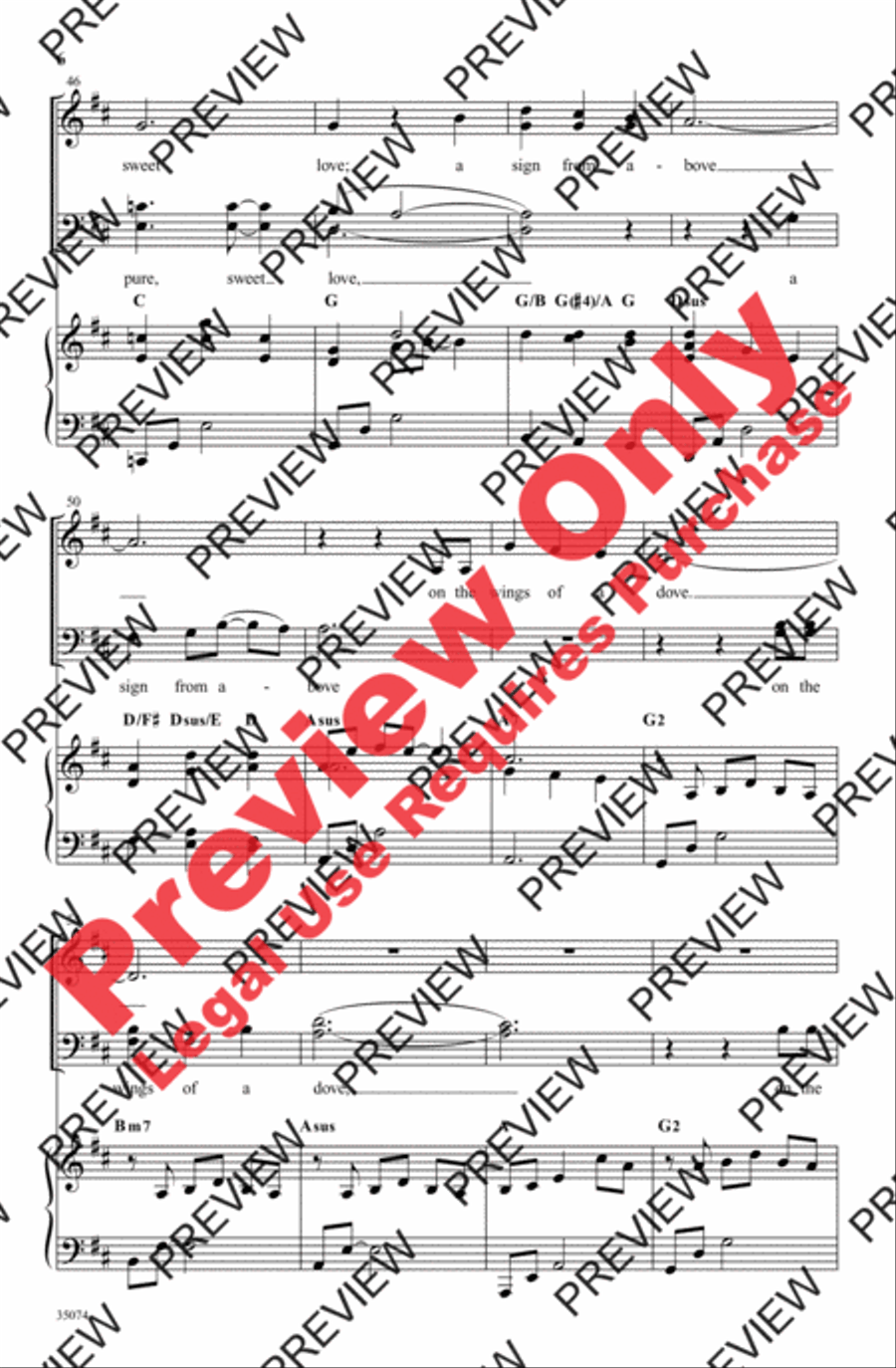 Wings of a Dove 4-Part scores gallery preview page 6