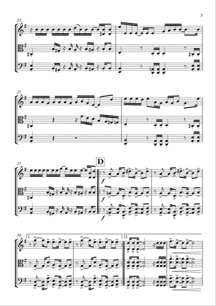 Back In Black String Trio scores gallery preview page 4