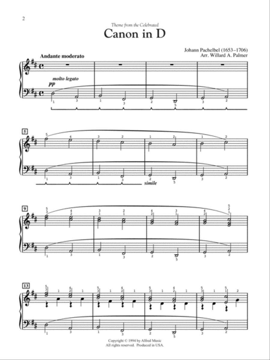 Canon in D Canon in D Small Ensemble scores gallery preview page 2