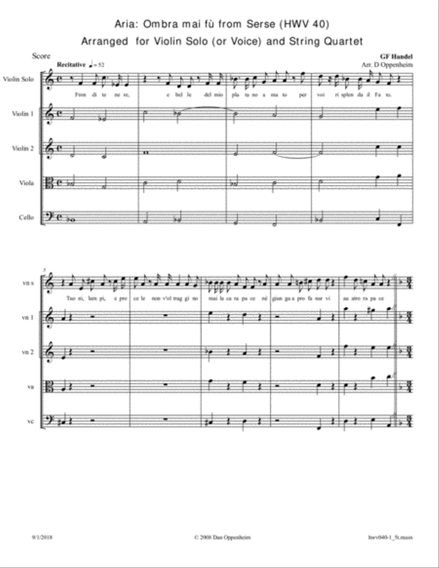 Handel: Aria: 
