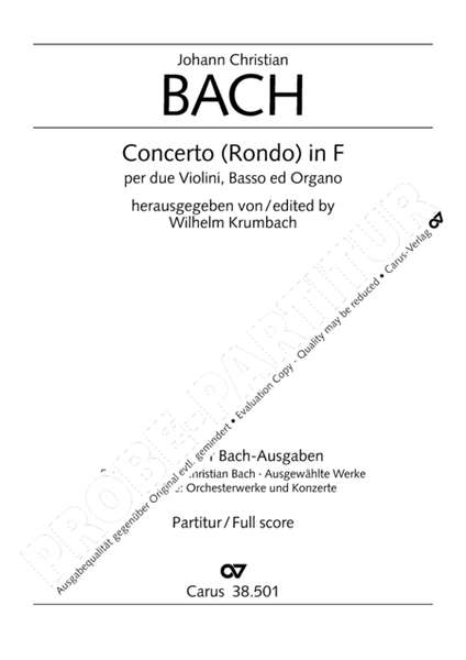 Organ Concerto in F major (Orgelkonzert in F)