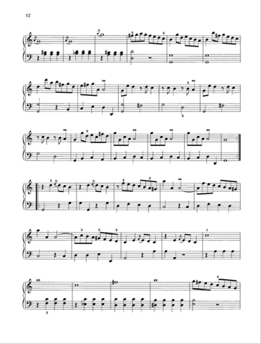 Sonata C major Piano Solo scores gallery preview page 2