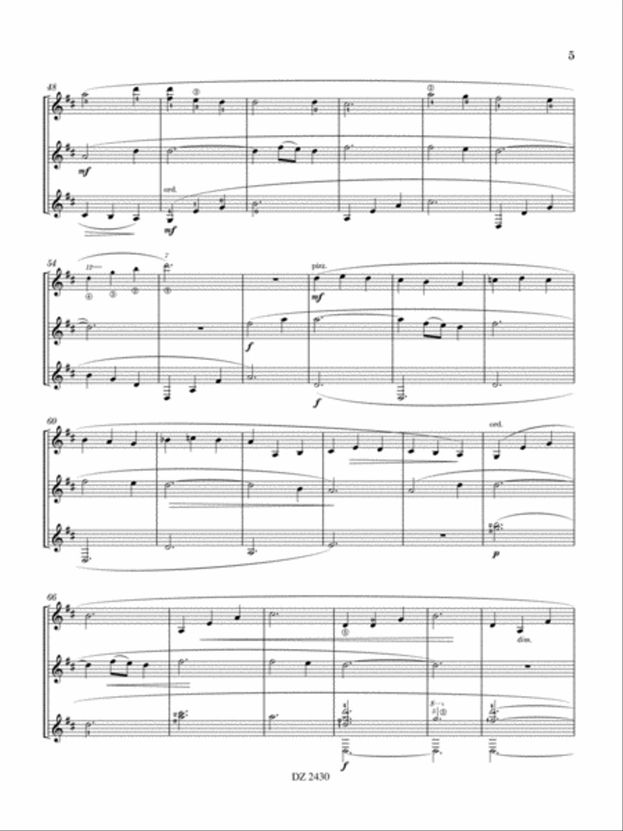 Amazing Grace Variations 2011 Guitar Ensemble scores gallery preview page 5