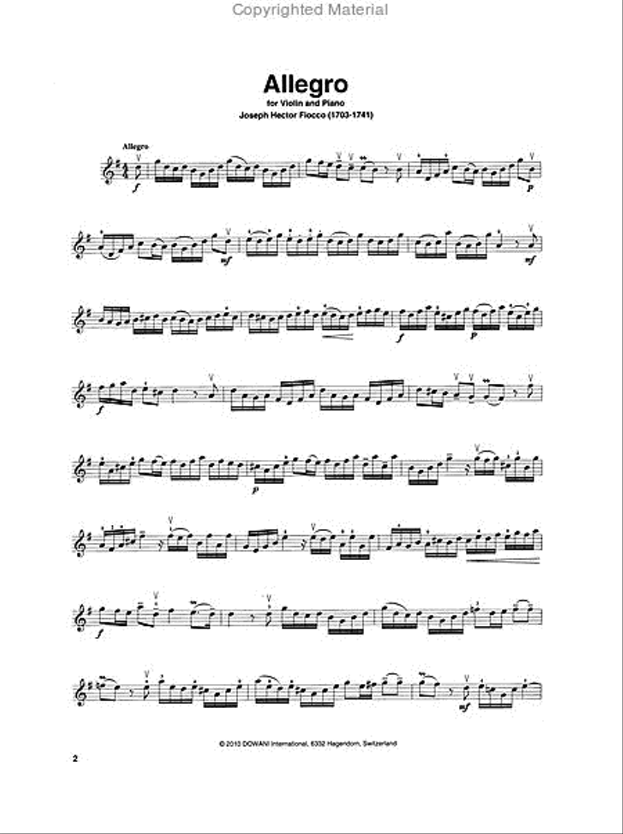 Classical Masterpieces Violin Solo scores gallery preview page 2