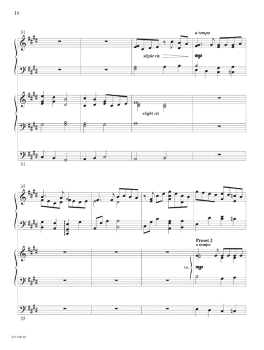 Grace So Amazing Organ scores gallery preview page 11