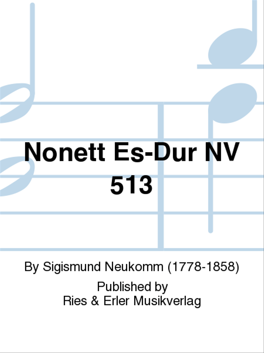 Nonett Es-Dur NV 513 Chamber Music scores gallery preview page 1