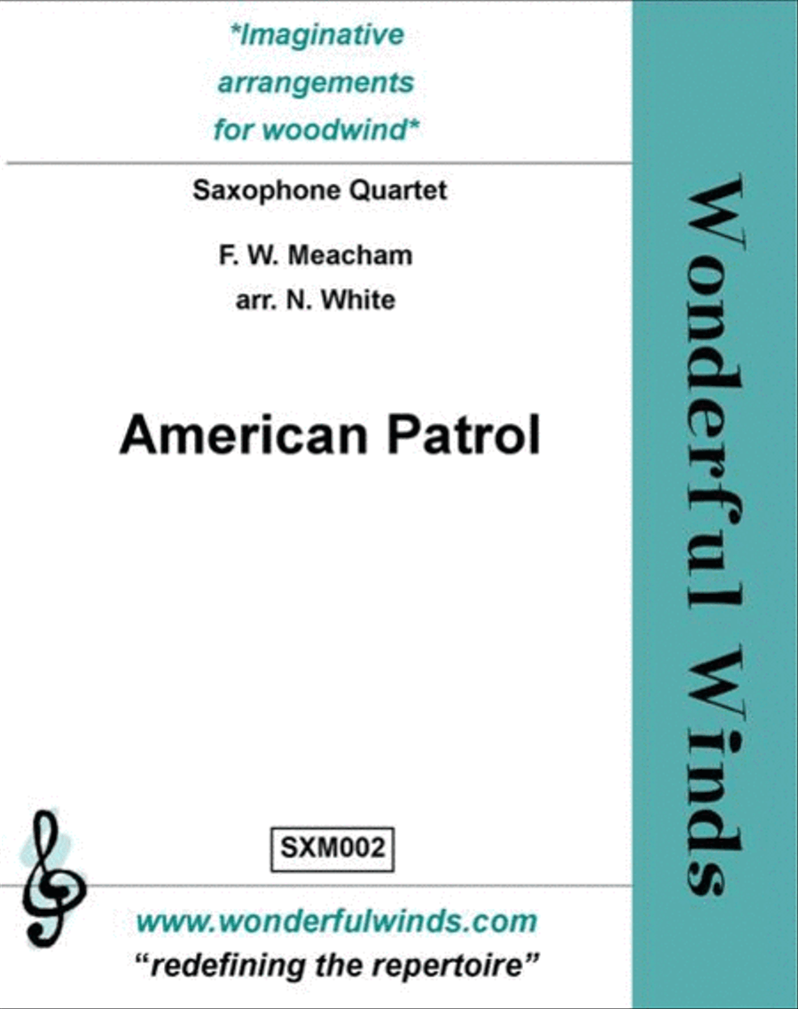 American Patrol Saxophone Quartet scores gallery preview page 1