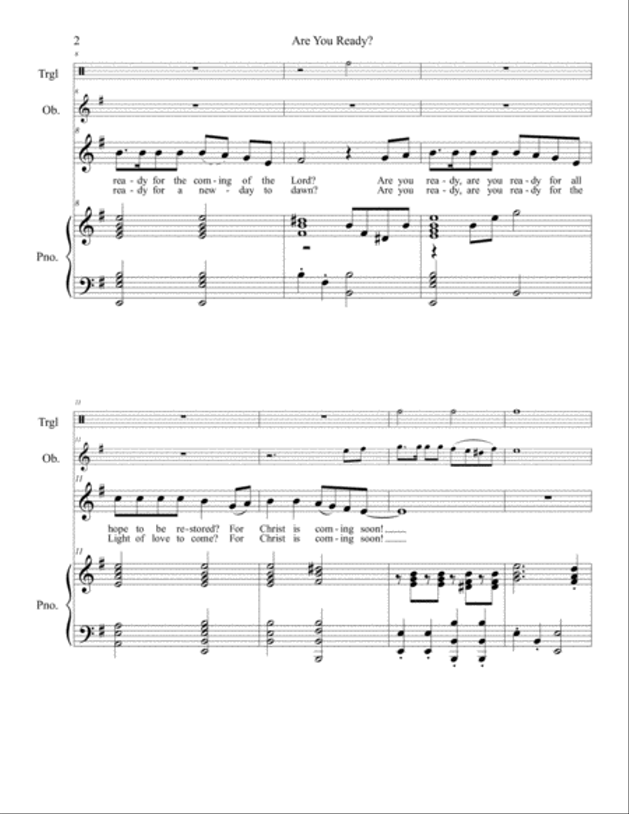 Are You Ready? Unison Choir scores gallery preview page 3