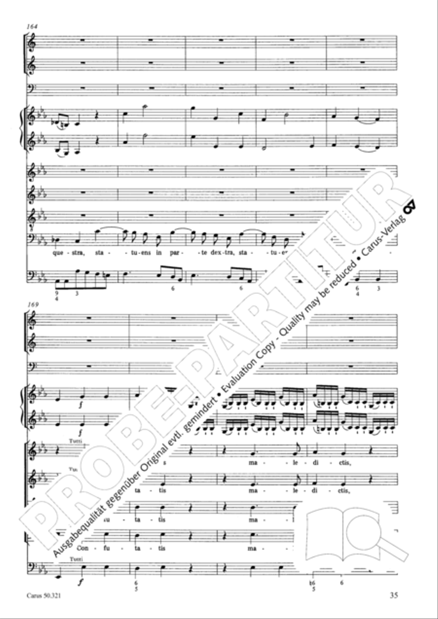 Requiem in C minor 4-Part scores gallery preview page 41