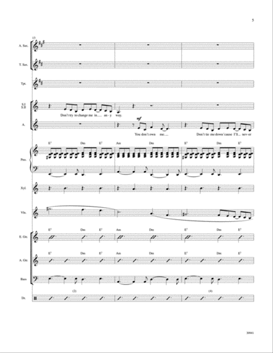 You Don't Own Me: Score Score scores gallery preview page 5