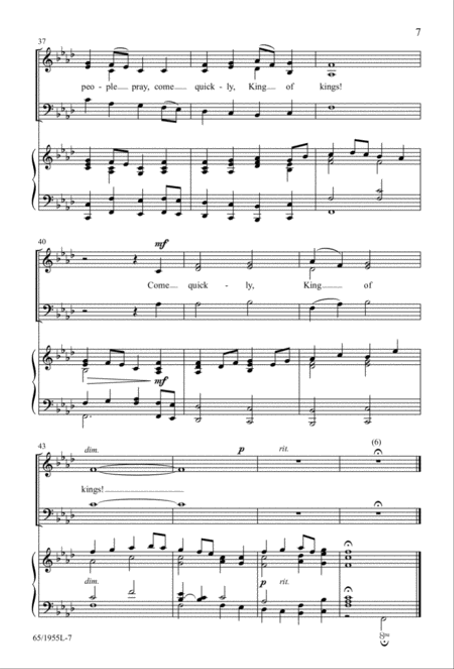 The Promise of a King 3-Part scores gallery preview page 7