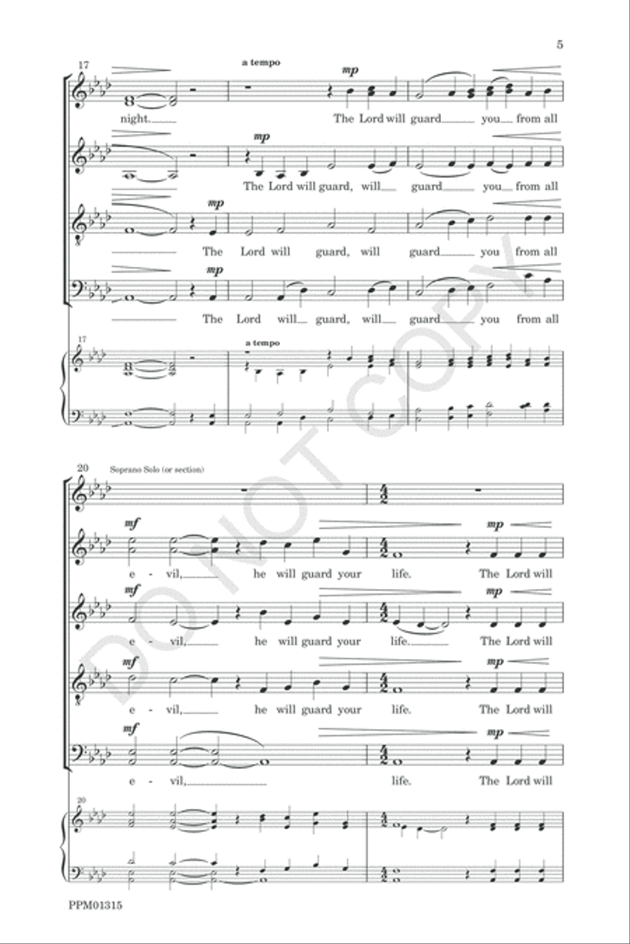 I Lift Up My Eyes to the Mountain SSAATTBB scores gallery preview page 8