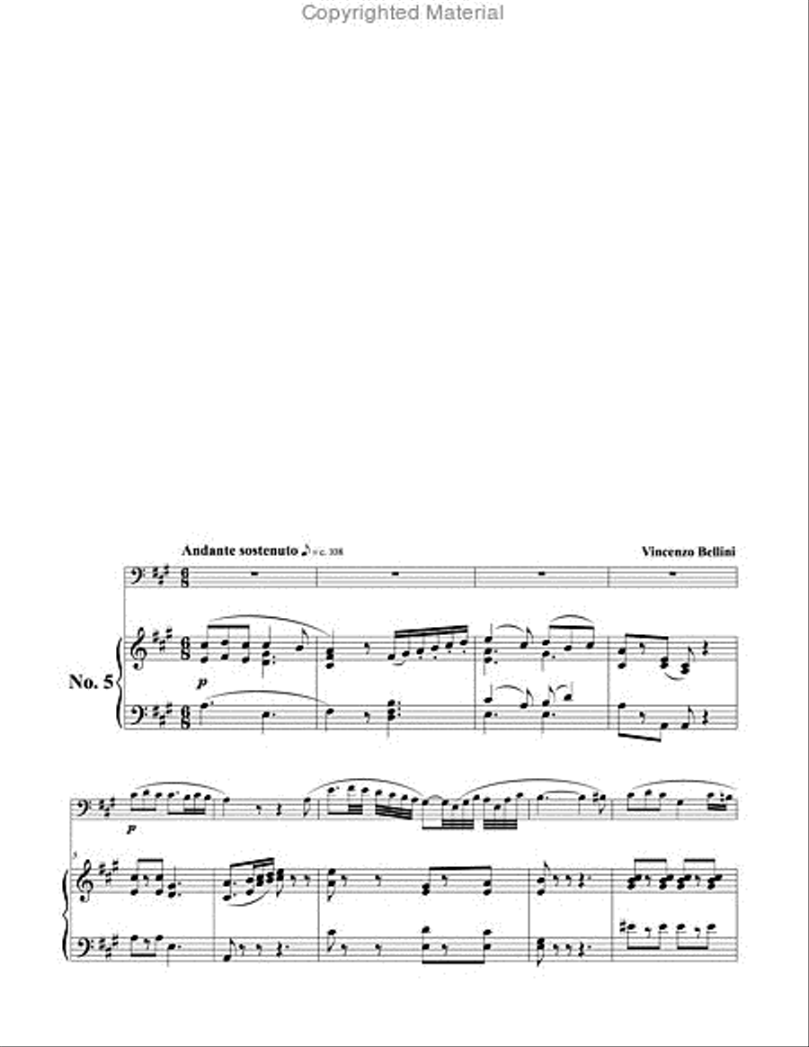 Bel Canto Studies for Trombone with Piano accompaniment Piano Accompaniment scores gallery preview page 6