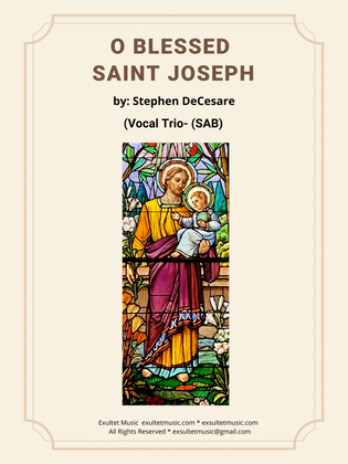 Book cover for O Blessed Saint Joseph (Vocal Trio - (SAB)