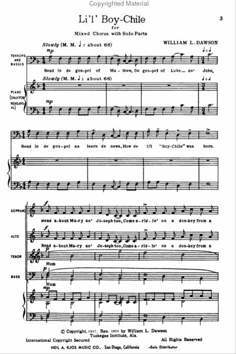 LitL Boy-Chile SATB 4-Part scores gallery preview page 2