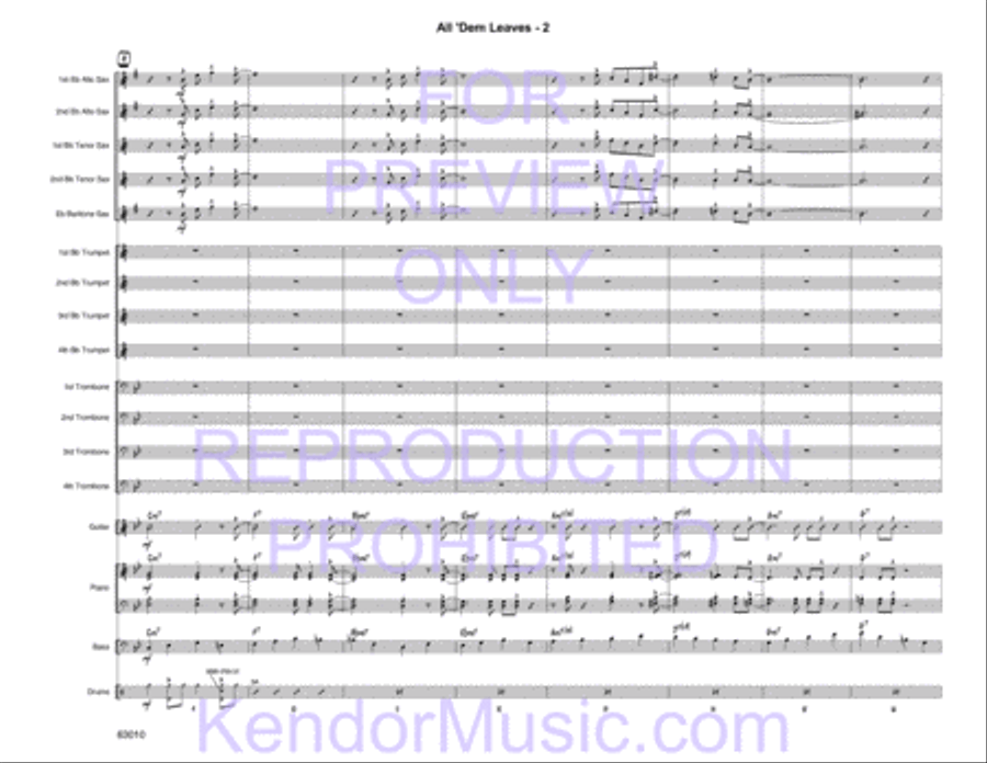 All 'Dem Leaves All 'Dem Leaves Jazz Ensemble scores gallery preview page 4