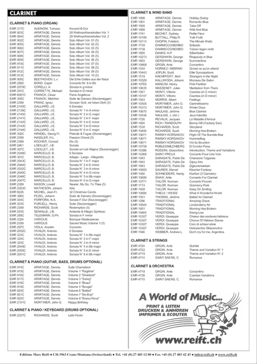 Joyful Christmas Clarinet Quartet scores gallery preview page 8