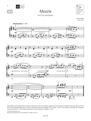 Mozzie (Grade 2, list C2, from the ABRSM Piano Syllabus 2023 & 2024)