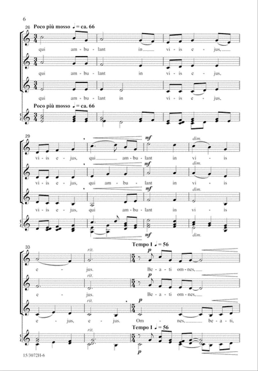 Beati Omnes SSA scores gallery preview page 6