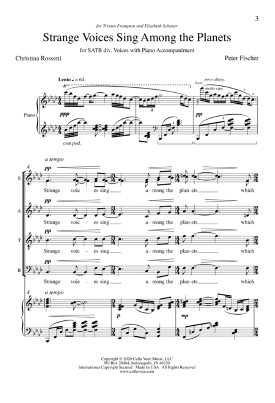 Strange Voices Sing Among the Planets Divisi scores gallery preview page 2