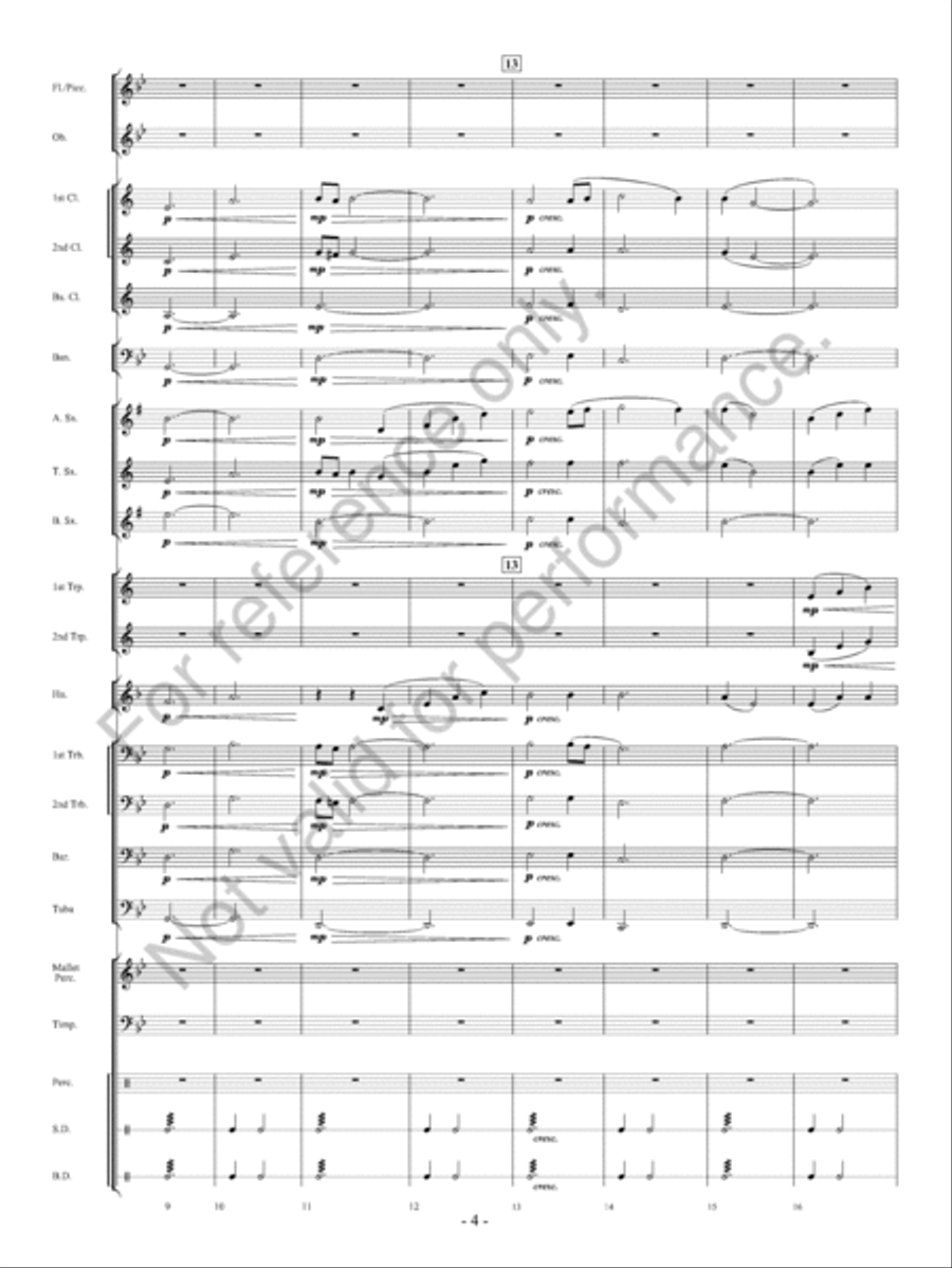 Fate of the Gods Concert Band scores gallery preview page 5