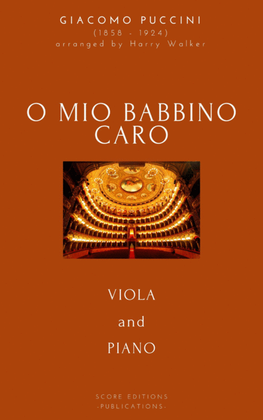 Book cover for Puccini: O Mio Babbino Caro (for Viola and Piano)
